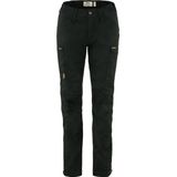 Fjall Raven - Kaipak Trousers Curved - Capri Broek - Zwart