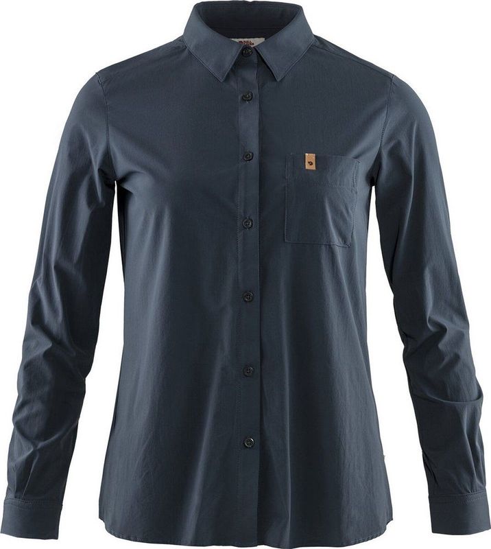 Fjällräven - Övik Lite Shirt - Blouse - Blauw - 90% Polyamide 10% Elastaan