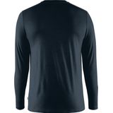Shirt - Lange Mouwen - Lichtgrijs - Merinowol en Polyester - Warm en Koel