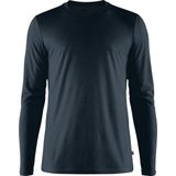 Shirt - Lange Mouwen - Lichtgrijs - Merinowol en Polyester - Warm en Koel