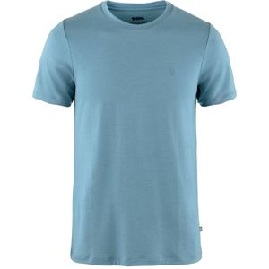 Fjällräven - Abisko Wool Logo SS - T-shirt - Groen - Merinowol/Polyester