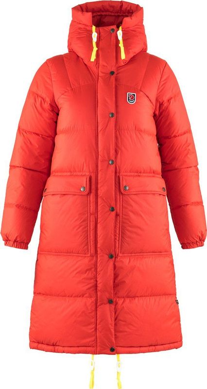 Fjällräven Expedition Pack Lange Dons Parka Dames, true red