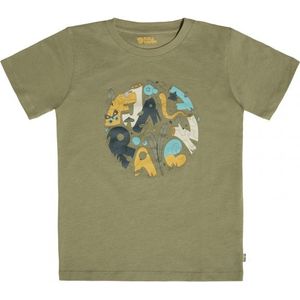 Fjällräven - Kid's Forest Findings - T-shirt - Olijfgroen