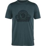 T-shirt - Trackable Merinowol - Zwart - Polyester