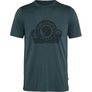 T-shirt - Trackable Merinowol - Zwart - Polyester