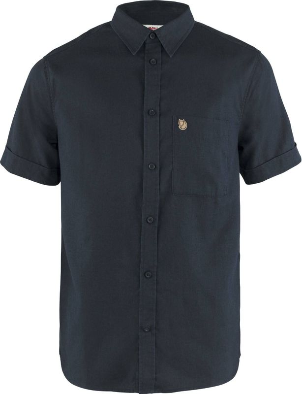 Blouse Fjällräven Men Övik Travel SS Dark Navy-M