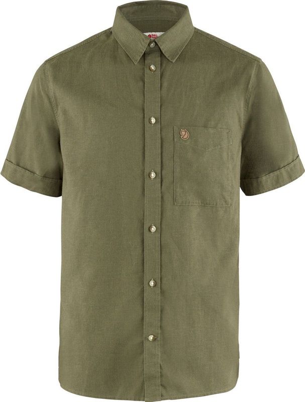 Fjällräven - Övik Travel Shirt SS M - Blouse - Green