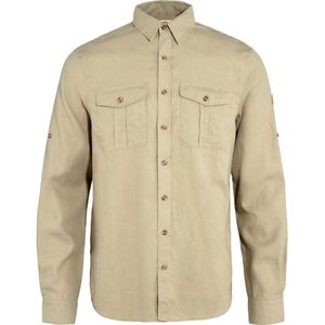 Fjällräven - Övik Travel Shirt - Overhemd - Beige - Hennep/Polyester
