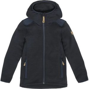 Fjällräven - Keb Fleece Hoodie - Vest - Donkerblauw - 73% Polyester / 20% Wol / 7% Elastaan