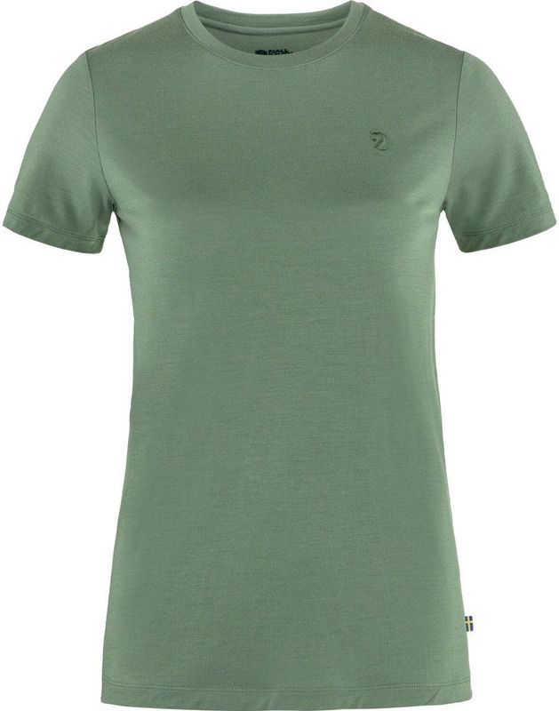 Fjällräven - Abisko Wool - T-Shirt - Dames - Zwart - Merinowol