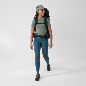 Fjällräven - Abisko Trekking Pro Leggings - Groen - Gerecycled Polyester - Slijtvaste Stoffen
