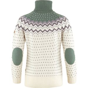 Fjällräven - Övik Knit Roller Neck - Trui - Chalk White Patina Green