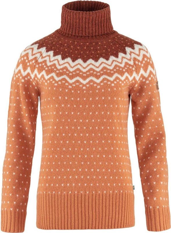 Fjällräven - Övik Knit Roller Neck - Coltrui - Desert Brown Autumn Leaf - 100% Wol