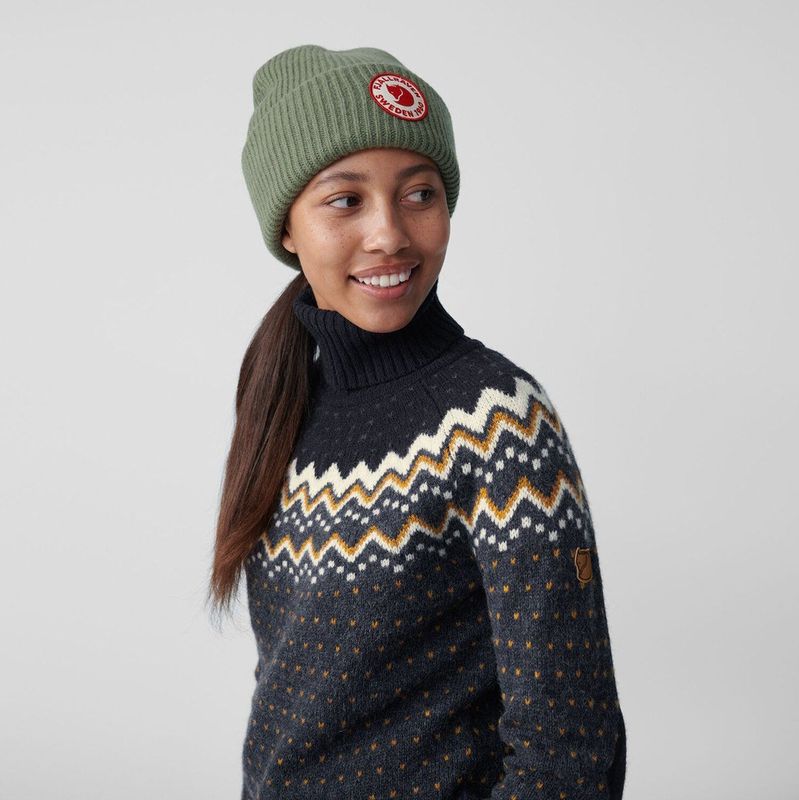 Fjällräven - Övik Knit Roller Neck - Trui - Navy Dark Navy