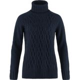 Fjallraven - Övik Cable Knit - Dames Trui - Dark Navy