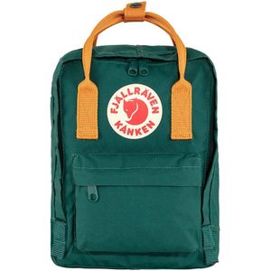 Fjällräven Kånken Mini Unisex Rugzak - Arctic Green-Spicy Orange