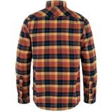 Fjällräven - Singi Heavy Flannel Shirt M - Autumn leaf-dark navy - Outdoor Kleding - Overhemd lange mouw
