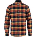 Fjällräven - Singi Heavy Flannel Shirt M - Autumn leaf-dark navy - Outdoor Kleding - Overhemd lange mouw