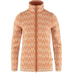 Fjällräven - Övik Snow Cardigan - Vest - Desert Brown - Wol - Regular Fit