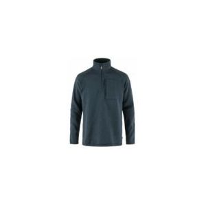 Fjallraven 87154-560 Övik Polece Half Zip M lang herenshirt, marineblauw, maat S