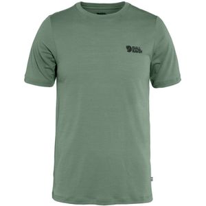 Fjällräven - Abisko Wool T-shirt - Patina Green - Merinowol