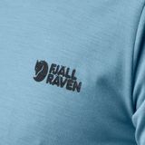 FJALLRAVEN Abisko Wool Logo T-shirt - Korte Mouwen - Dawn Blue
