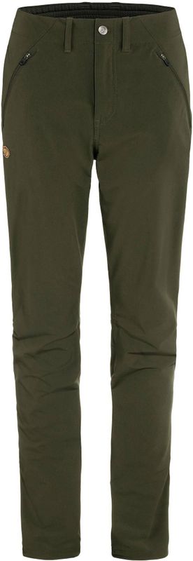 Fjällräven - Women Abisko Trail Stretch Regular - Broek - Deep Forest - Gerecycled Polyamide