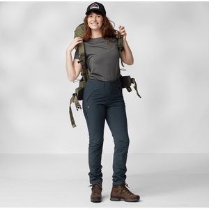 FJALLRAVEN Abisko trail stretch trousers - W - Dark navy