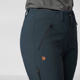 FJALLRAVEN Abisko trail stretch trousers - W - Dark navy