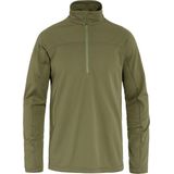 Fjällräven - Abisko Lite Fleece Half Zip - Trui - Groen - 100% Gerecycled Polyester