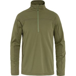 Fjällräven - Abisko Lite Fleece Half Zip - Trui - Groen - 100% Gerecycled Polyester