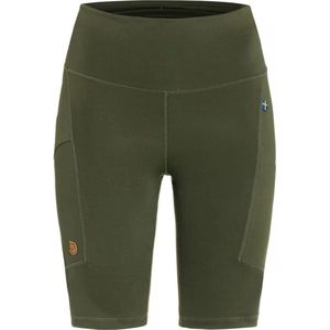 Fjällräven - Abisko Short Tights - Legging - Olijfgroen - Stretch - 79% Polyester, 21% Elastaan