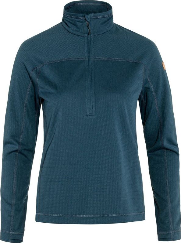 Fjällräven - Abisko Lite Fleece Half Zip - Trui - Dark Navy - 100% Gerecycled Polyester