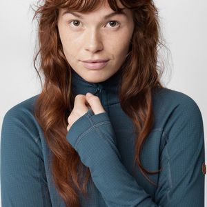 Fjällräven - Abisko Lite Fleece Half Zip - Trui - Dark Navy - 100% Gerecycled Polyester