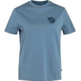 FJALLRAVEN - Fox Boxy Logo Tee W - T-shirt - Blauw - Korte Mouwen - Dames