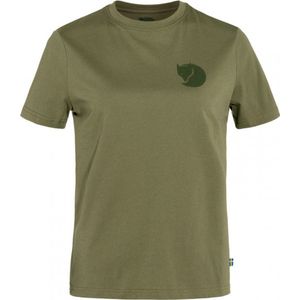 FJALLRAVEN - Fox Boxy Logo Tee W - T-shirt - Groen - Korte Mouwen