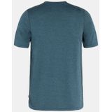 FJALLRAVEN Abisko Day Hike SS T-shirt - Korte Mouwen - Indigo Blauw