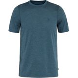 FJALLRAVEN Abisko Day Hike SS T-shirt - Korte Mouwen - Indigo Blauw