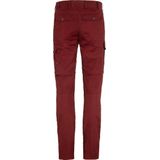 Broek Fjällräven Women Karla Pro Zip off Trousers Bordeaux Red-Maat 40