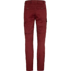 Broek Fjällräven Women Karla Pro Zip Off Trousers Bordeaux Red