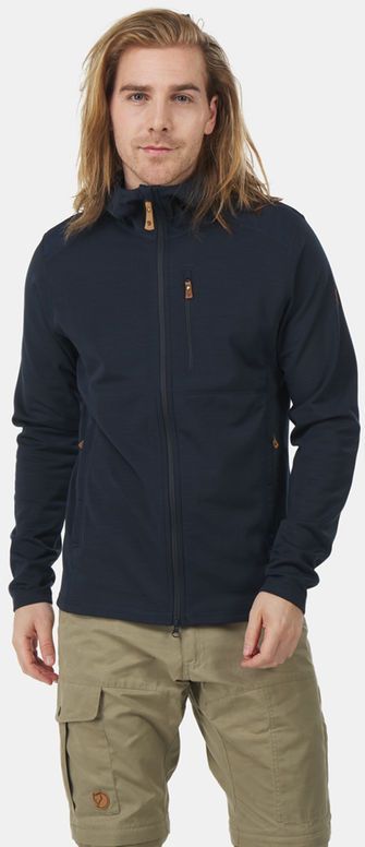 Fjällräven - Keb Fleece Hoodie - Vest - Dark Navy