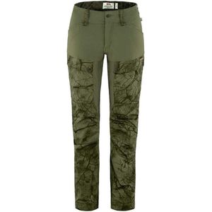 Fjällräven - Keb Curved Pants - Groen Camo - Wandelbroeken