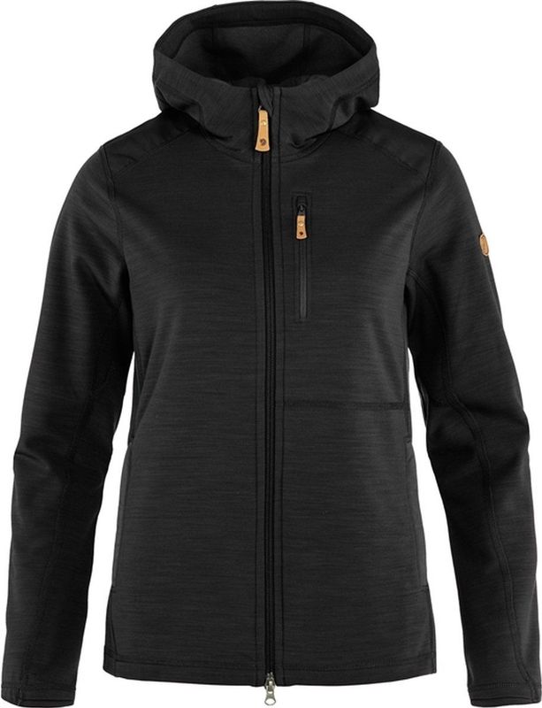 Fjällräven - Keb Fleece Hoodie - Vest - Zwart - G-1000 Original