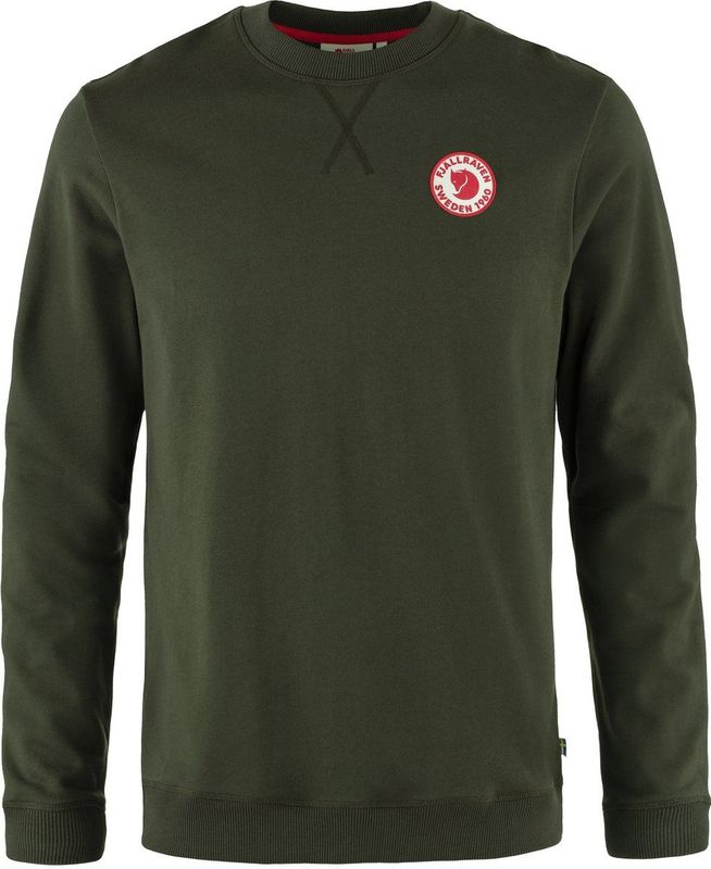 Fjällräven - 1960 Logo Badge - Sweater - Deep Forest - Biologisch Katoen