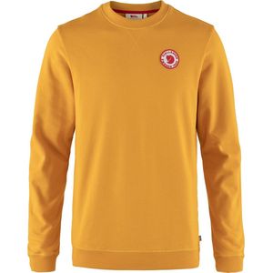 Fjällräven - 1960 Logo Badge Sweater - Mustard Yellow - 100% Biologisch Katoen