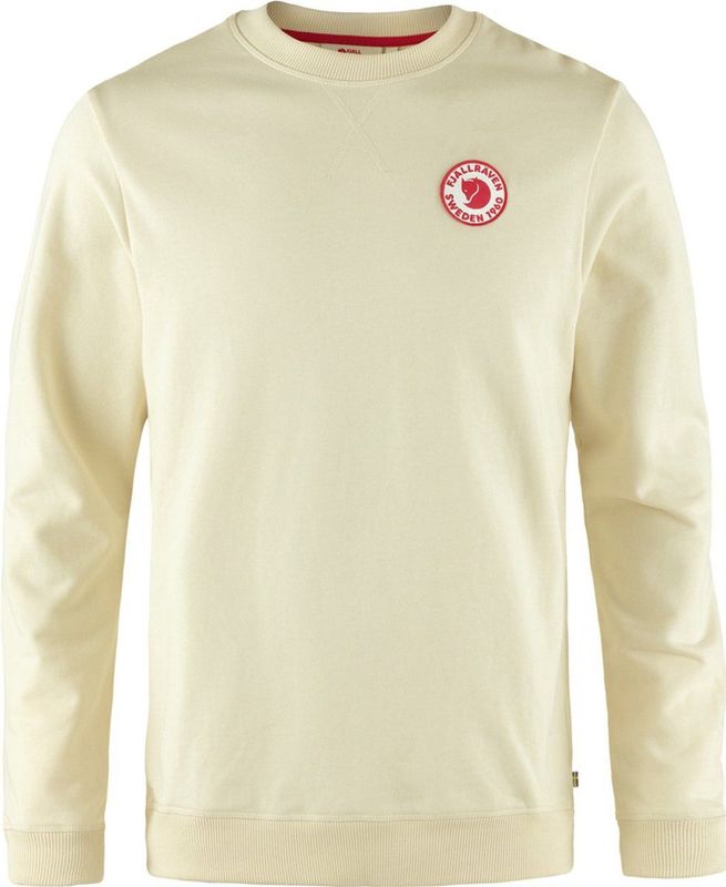 Fjällräven - 1960 Logo Badge - Sweater - Chalk White - 100% Biologisch Katoen