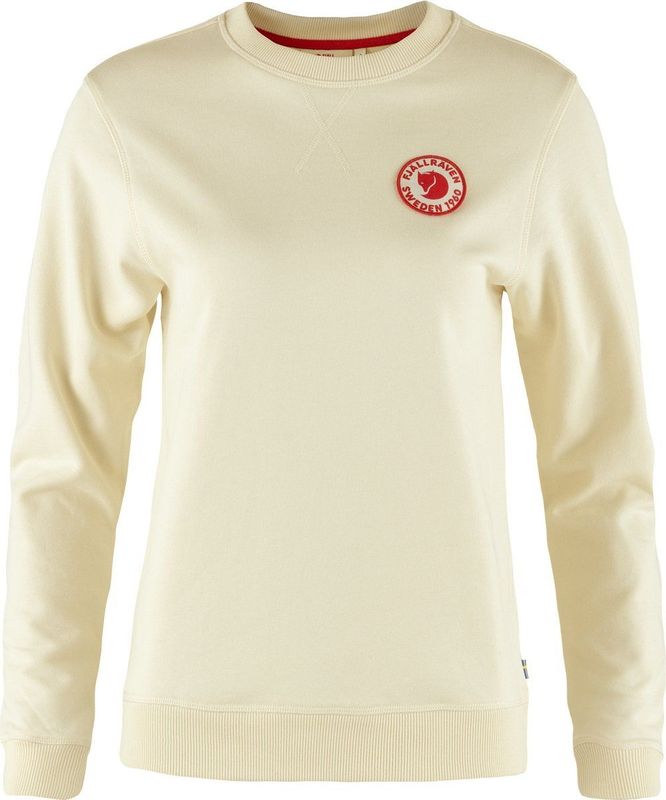 Trui Fjällräven Women 1960 Logo Badge Sweater Chalk White-XL