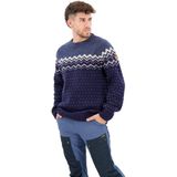 Fjällräven - Övik Knit Sweater - Trui - Donkerblauw-Mountain Blue - Wol