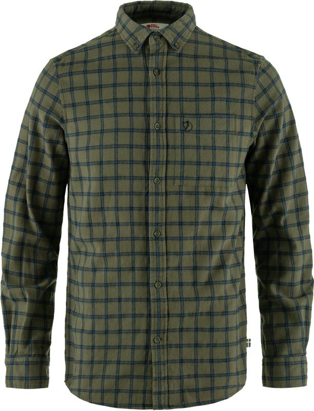 Fjällräven - Övik Flannel - Overhemd - Lange Mouwen - Regular Fit - Bio-Baumwollflanell