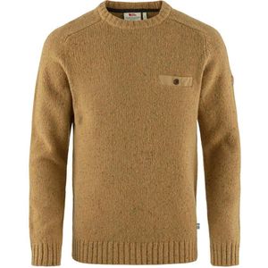 FJALLRAVEN - Lada Ronde Hals Sweater - Herentrui - Buckwheat Brown - Katoen